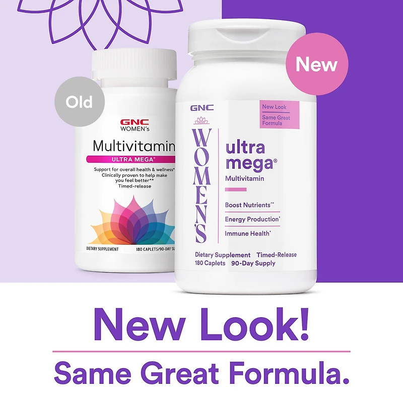 Ultra Mega® Multivitamin - 180 Caplets (90-Day Supply)
