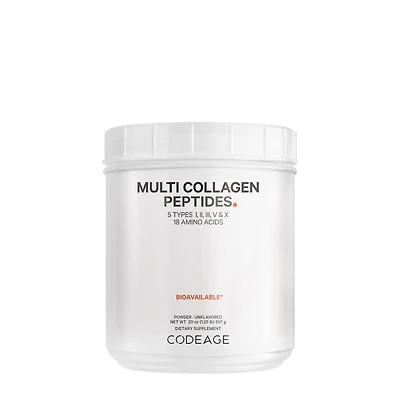 Codeage Hydrolyzed Multi Collagen Peptides Powder Type I - Ii Iii V and X 20 Oz. (63 Servings)