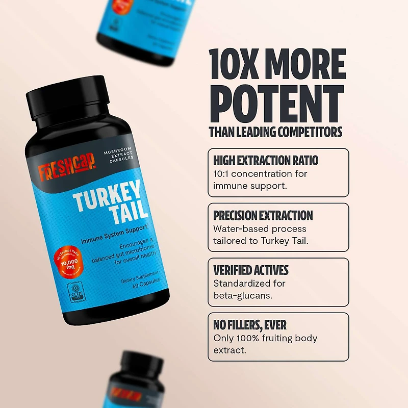 Turkey Tail - 60 Capsules (30 Servings)