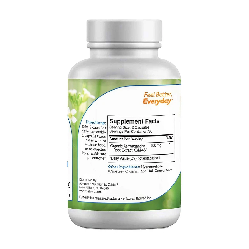 Ashwagandha 600mg - 60 Capsules (60 Servings)