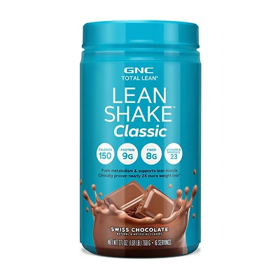 GNC Total Lean Shake Classic Healthy - Swiss Chocolate (16 Servings)