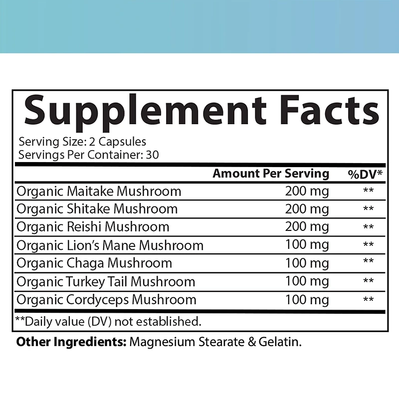 Mindful Mushroom - 60 Capsules (30 Servings)