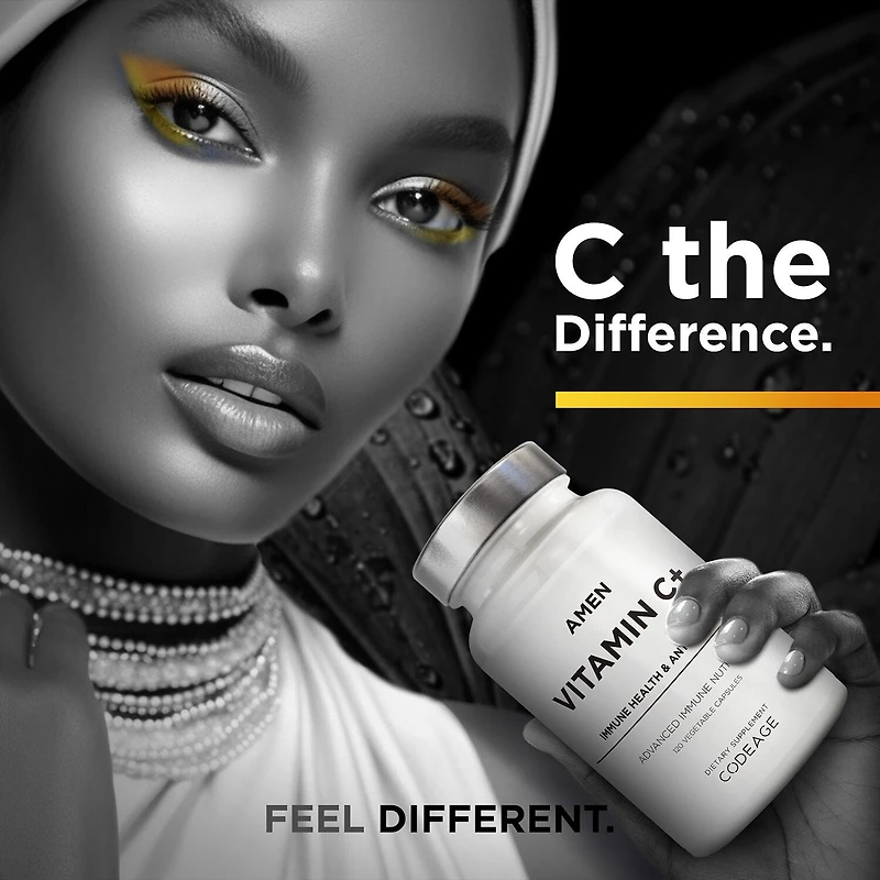 Amen Vitamin C+ Zinc & Citrus Bioflavonoids- 120 Capsules (60 Servings)