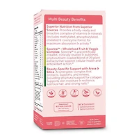 Beauty Daily Multivitamin + Hair - Skin & Nails Support - 60 Capules (30 Servings)