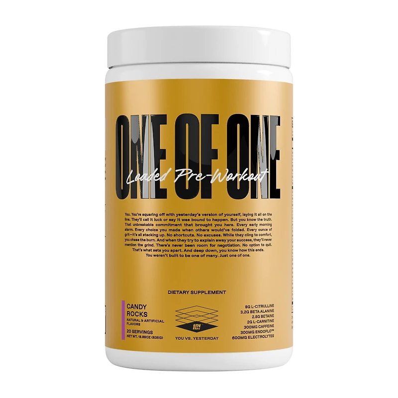 101 One Of One Loaded Pre-Workout - Candy Rocks (20 Servings)
