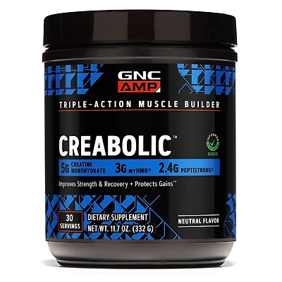 GNC AMP Creabolic - Unflavored (30 Servings)