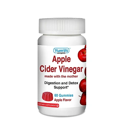 Apple Cider Vinegar Gummies with Ginger - 60 Gummies (60 Servings)