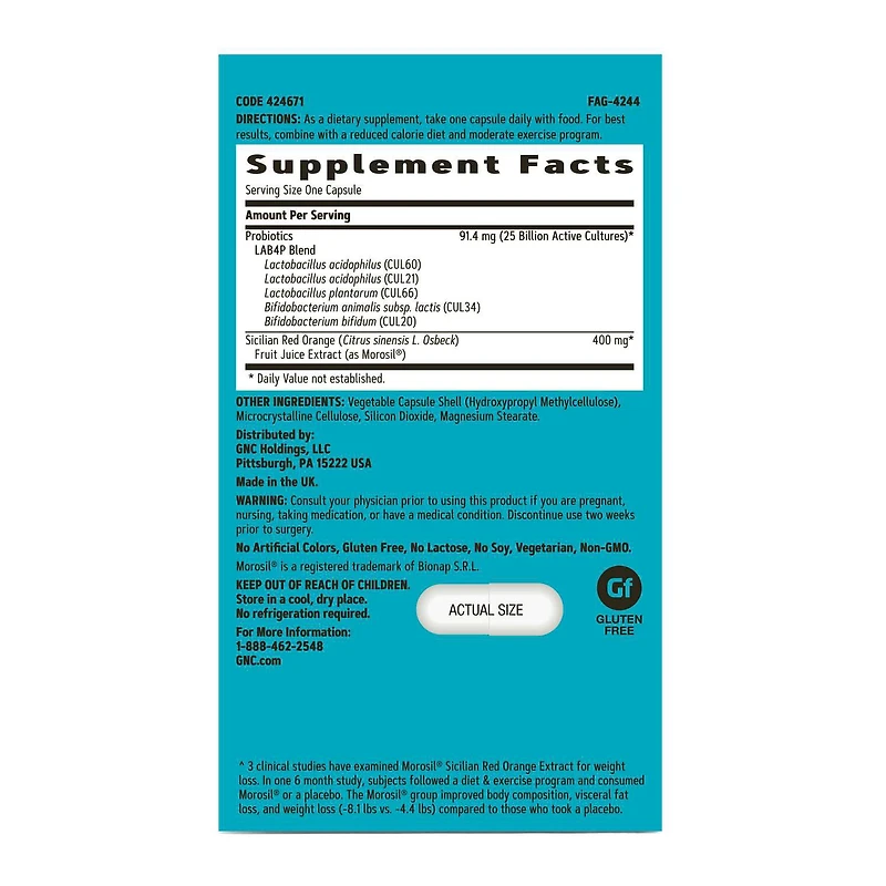Weight Loss Probiotic - 30 Capsules (30 Servings)