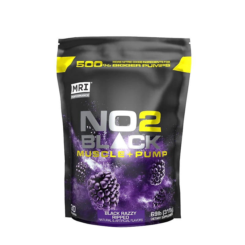 MRI Performance No2 Black Muscle + Pump - Razzy Ripped (30 Servings)