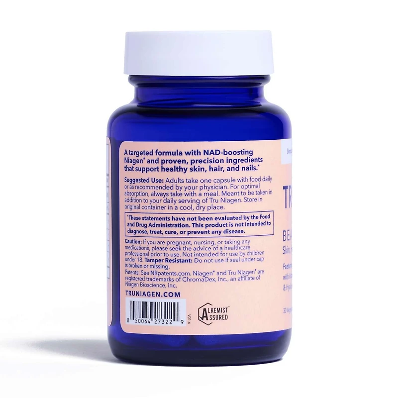 Tru Niagen Beauty - 30 Vegetarian Capsules (30 Servings)