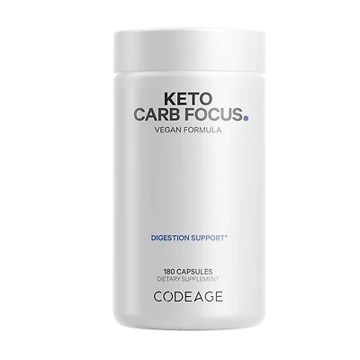Keto Carb Focus Vegan Carb Blocker White Kidney - Green Tea - Cinnamon - 180 Caupsules (90 Servings)