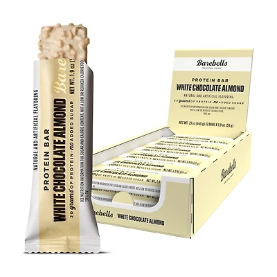 Barebells Protein Bar - White Chocolate Almond (12 Bars)