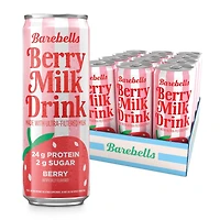 Barebells Berry Milk Drink (12 Cans)