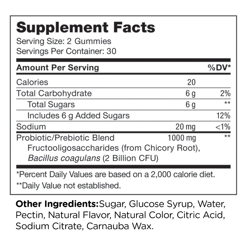 Chapter One™ P Is For Probiotics - Raspberry Orange - 60 Gummies (30 Servings)