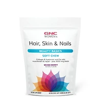 GNC Women's Hair Healthy - Skin and Nails Mixed Berry 60 Soft Chews (60 Servings)