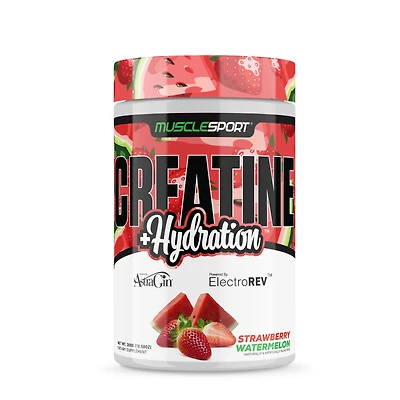 MuscleSport Creatine and Hydration - Strawberry Watermelon (60 Servings)