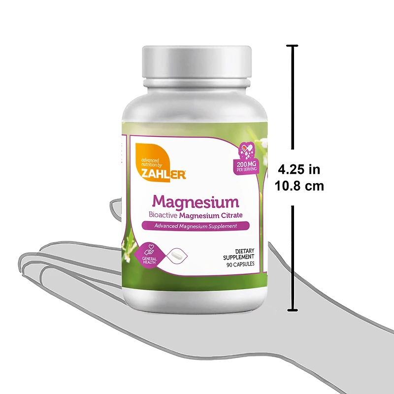 Magnesium Citrate - 90 Capsules (90 Servings)