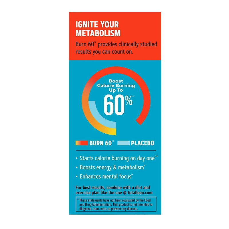 Burn 60™ - 60 Tablets (30 Servings)