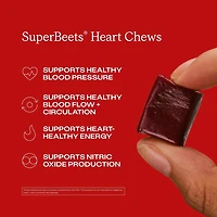 SuperBeets® Heart Chews - Pomegranate Berry - 60 Chews (30 Servings)