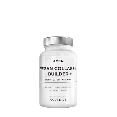 Codeage Amen Vegan Collagen Builder + Biotin and Vitamin C Healthy - 30 Tablets (30 Servings)