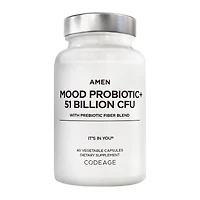 Codeage Amen Mood Probiotic 51 Billion Cfu + Prebiotics Healthy - 60 Capsules (30 Servings)