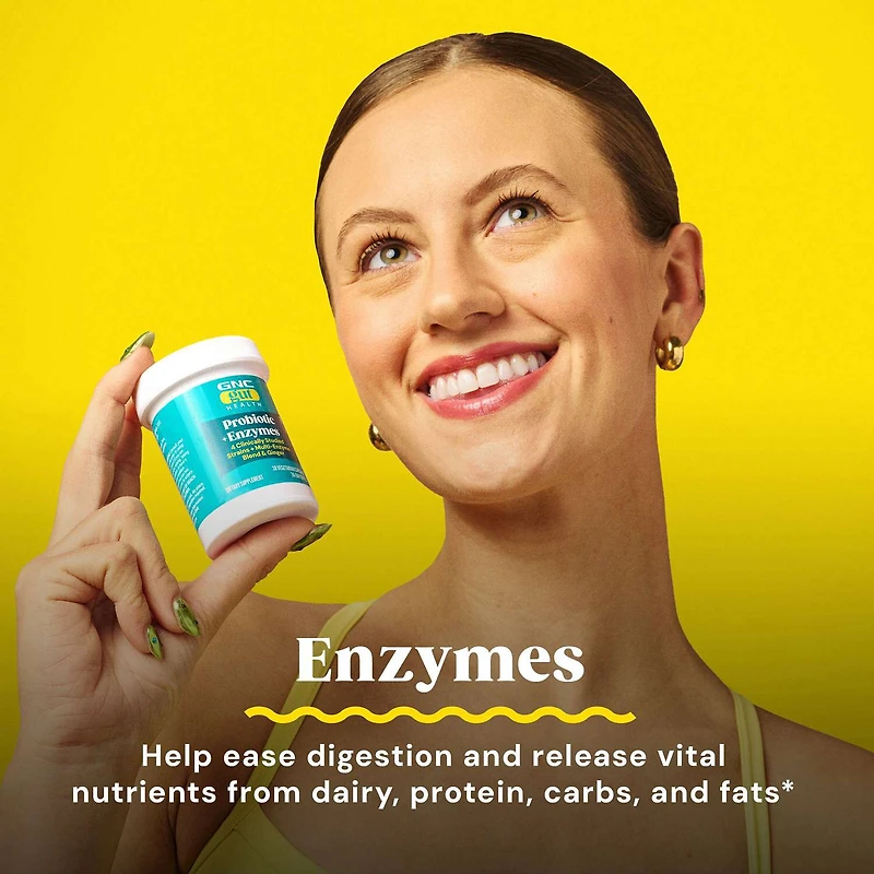 Gut Health Probiotic Plus Enzymes  25 billion CFUs - 60 Capsules (60 Servings)