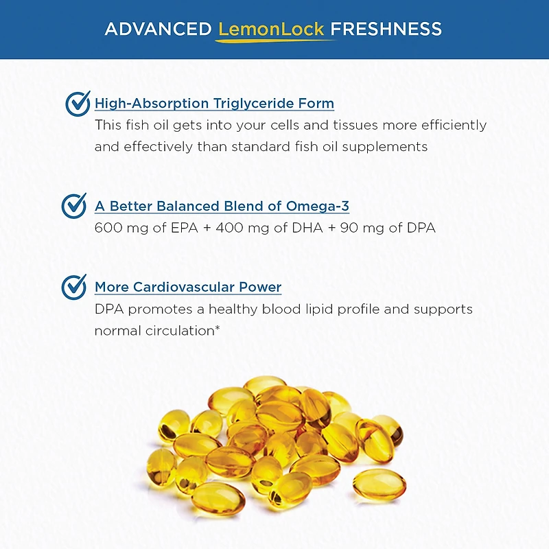 Ultra - Pure Omega - 3 - 60 Softgels (30 Servings)