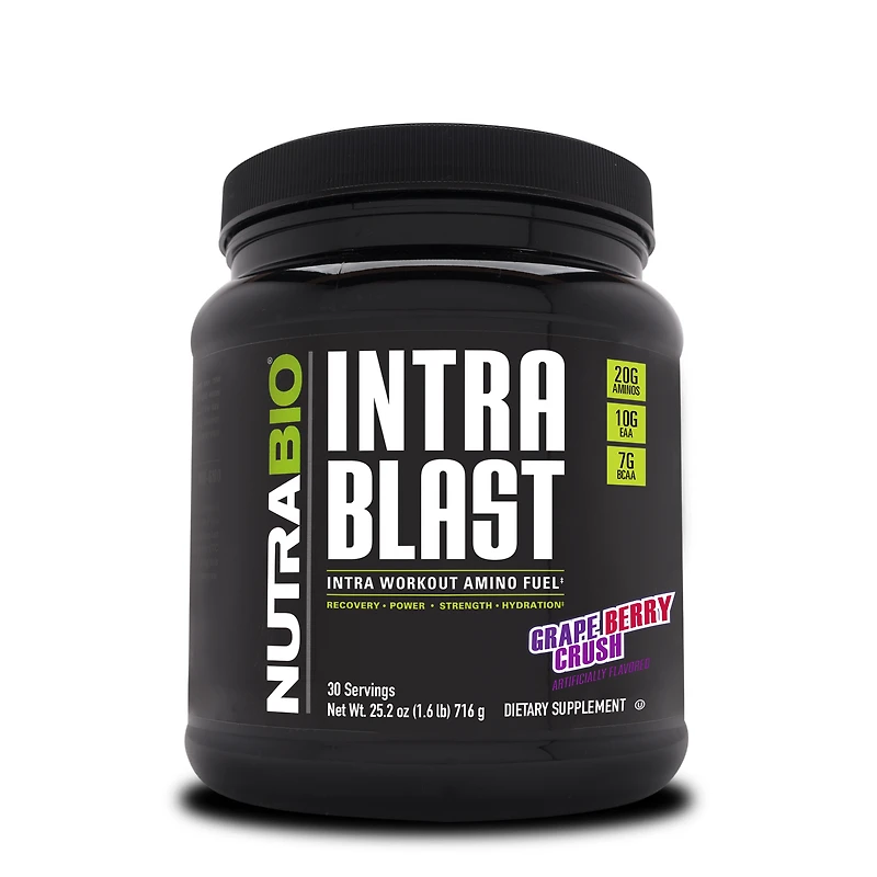 NutraBio Intra Blast Amino - Grape Berry Crush (30 Servings)