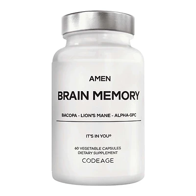 Amen Brain Memory - 60 Vegetable Capsules (30 Servings)