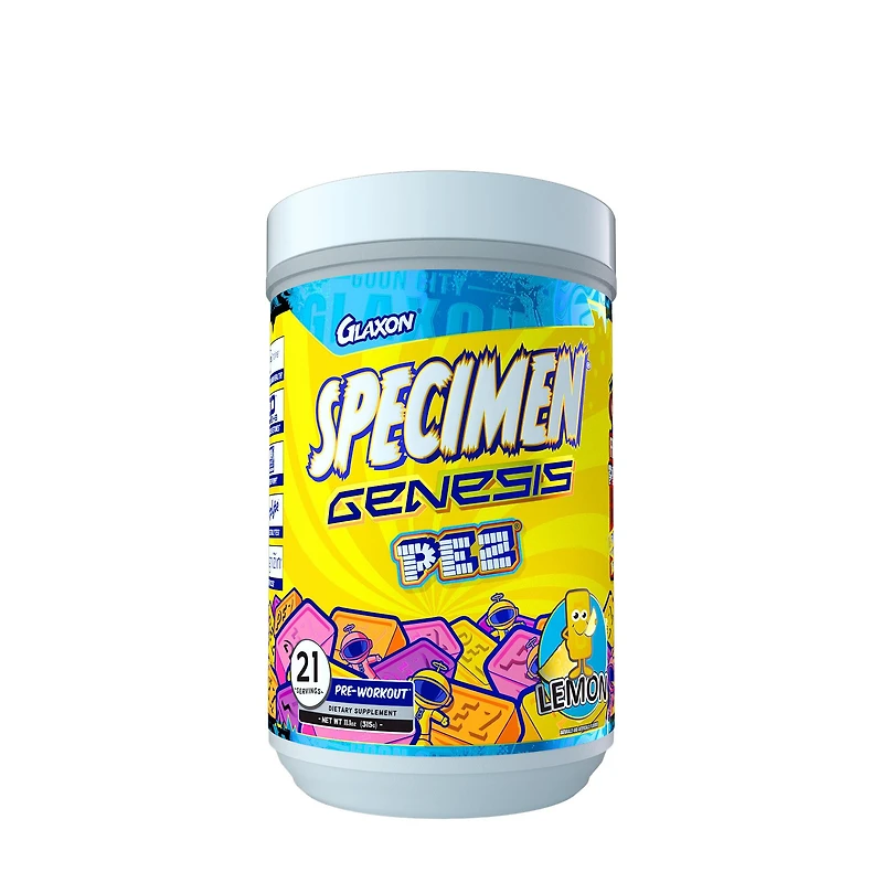 GLAXON Specimen Genesis Pre-Workout + Pez - Lemon 21 Servings