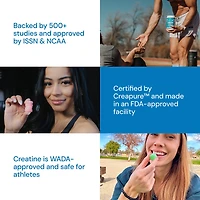 Creatine Monohydrate Gummies - Blue Raspberry 45 (15 Servings)
