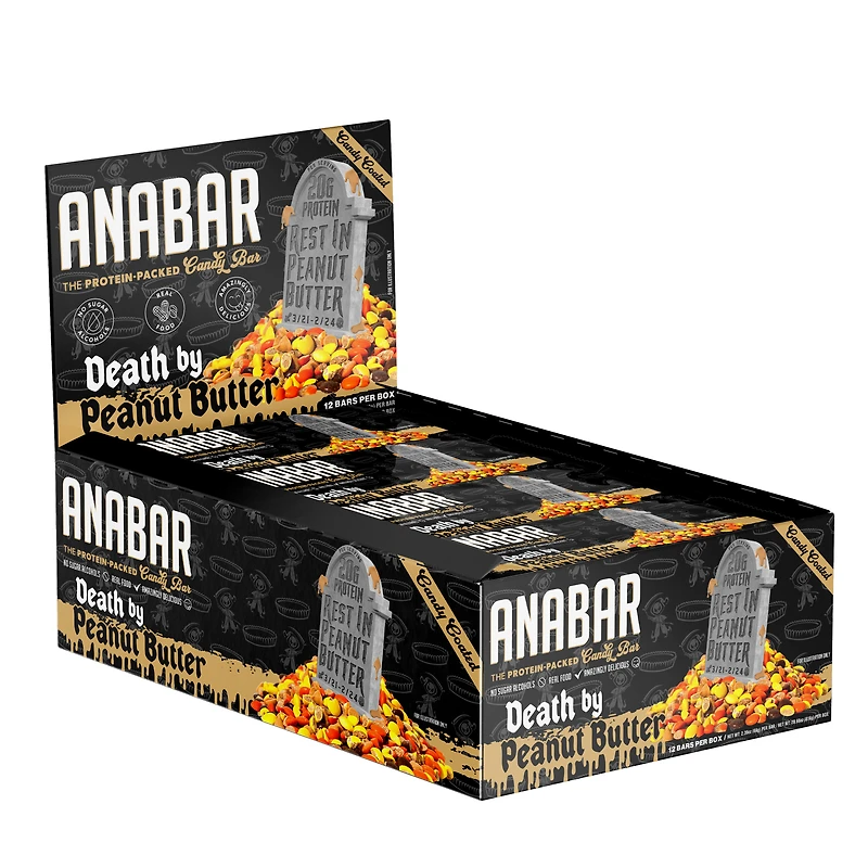 Final Boss Performance Anabar Protein Candy Bar - Peanut Butter 12 Bars