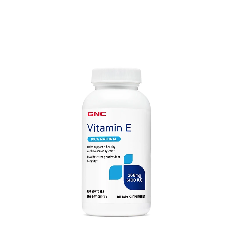 GNC Vitamin E 400 Iu Healthy - 180 Softgels (180 Servings)