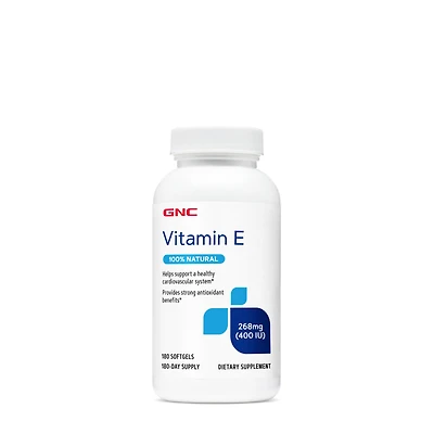 GNC Vitamin E 400 Iu Healthy - 180 Softgels (180 Servings)