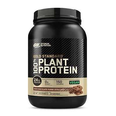 Optimum Nutrition 100% Plant Protein - Rich Chocolate Fudge (20 Servings)