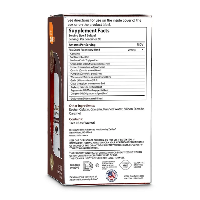 ZAHLER - Paraguard - 90 Softgels (90 Servings)