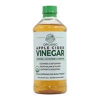 Organic Apple Cider Vinegar - Ginger, Cayenne & Maple - 16 fl oz. (32 Servings)