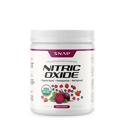 SNAP Supplements Nitric Oxide Organic Beets Vegan - 8.8 Oz. (30 Servings)
