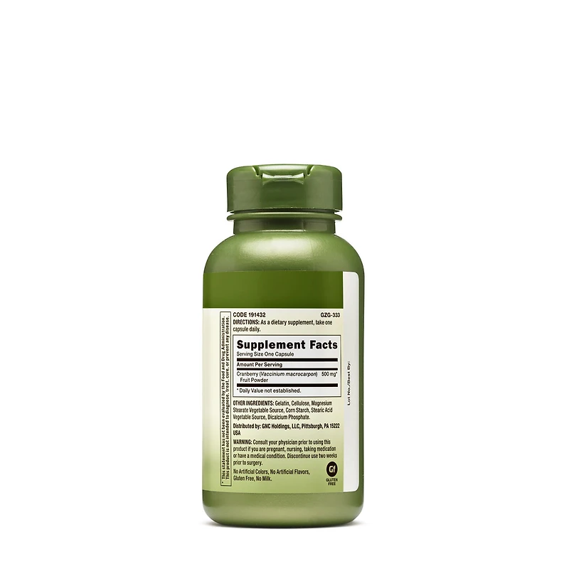 Cranberry Fruit 500mg - 100 Capsules (100 Servings)