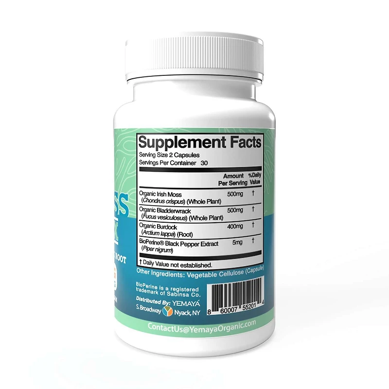 Sea Moss Complex 1400mg - 60 Vegan Capsules (30 Servings)