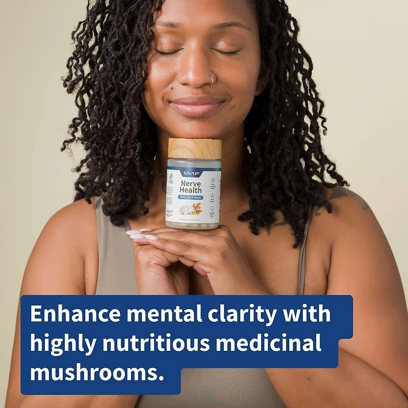 Nerve Health + Lion's Mane - 60 Capsules (30 Servings)