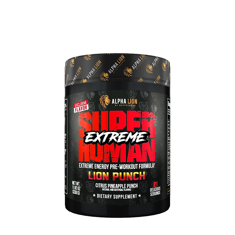 Alpha Lion Superhuman Extreme Pre-Workout - Punch (21 Servings)