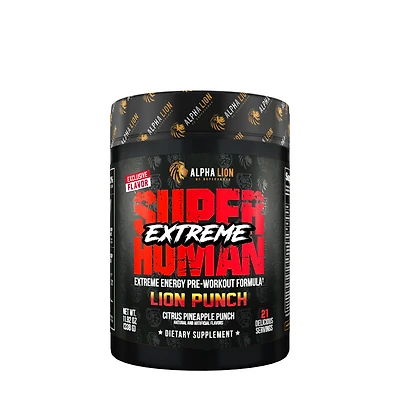 Alpha Lion Superhuman Extreme Pre-Workout - Punch (21 Servings)