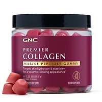 GNC Premier Collagen Marine Peptides Gummy - Wild Berry 90 Gummies (30 Servings)