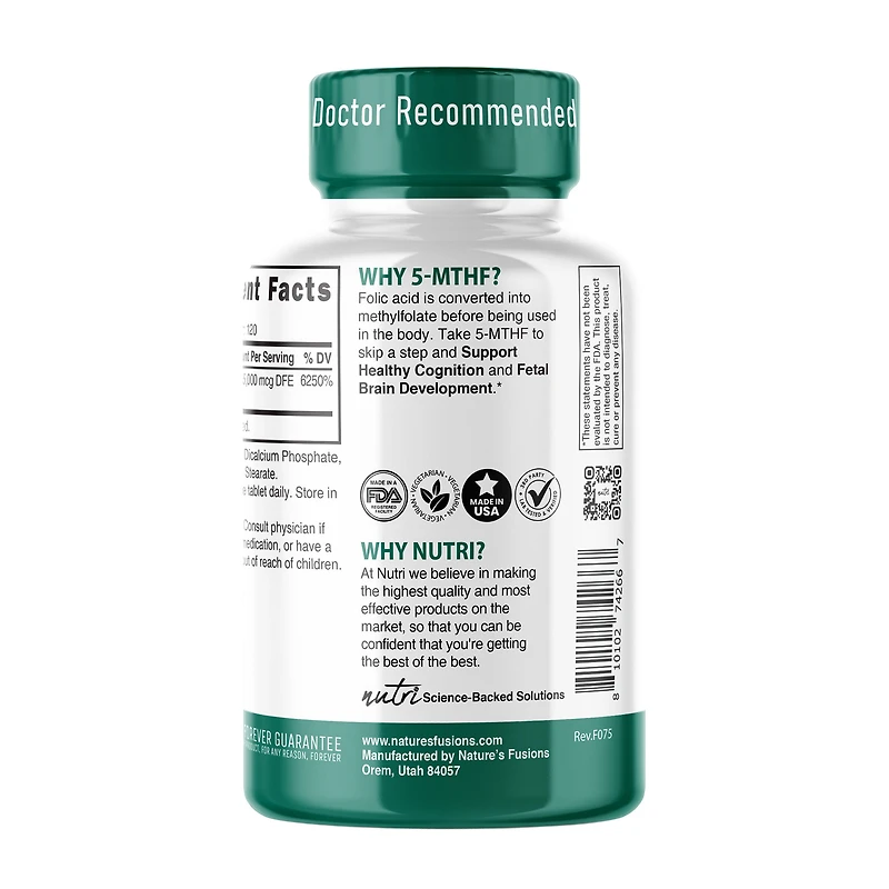 Methylfolate 15mg (120 Servings)