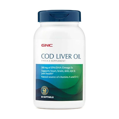 Cod Liver Oil - 90 Softgels (90 Servings)