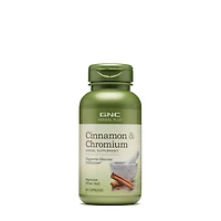 GNC Herbal Plus Cinnamon & Chromium - 60 Capsules (30 Servings)