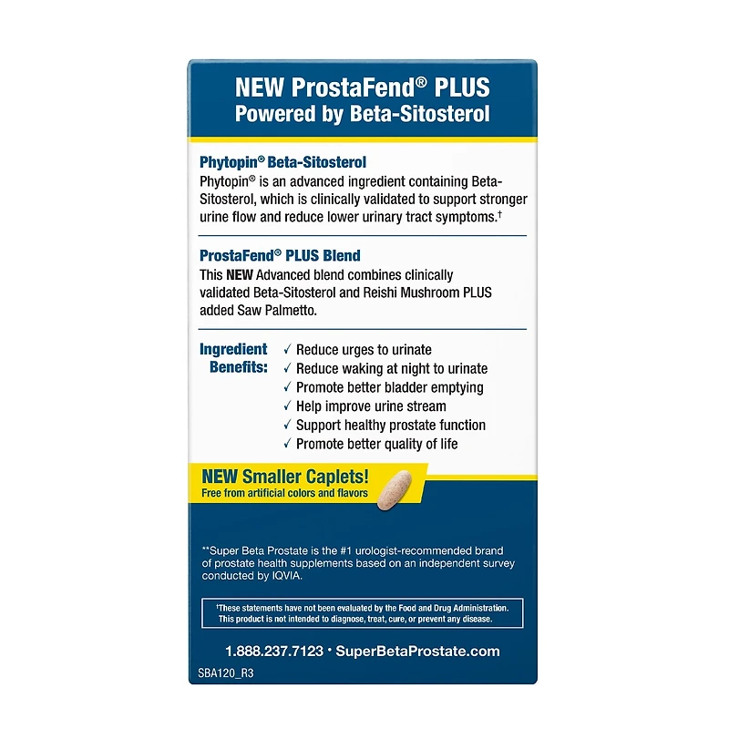 Super Beta Prostate Advanced - 120 Caplets (60 Servings)