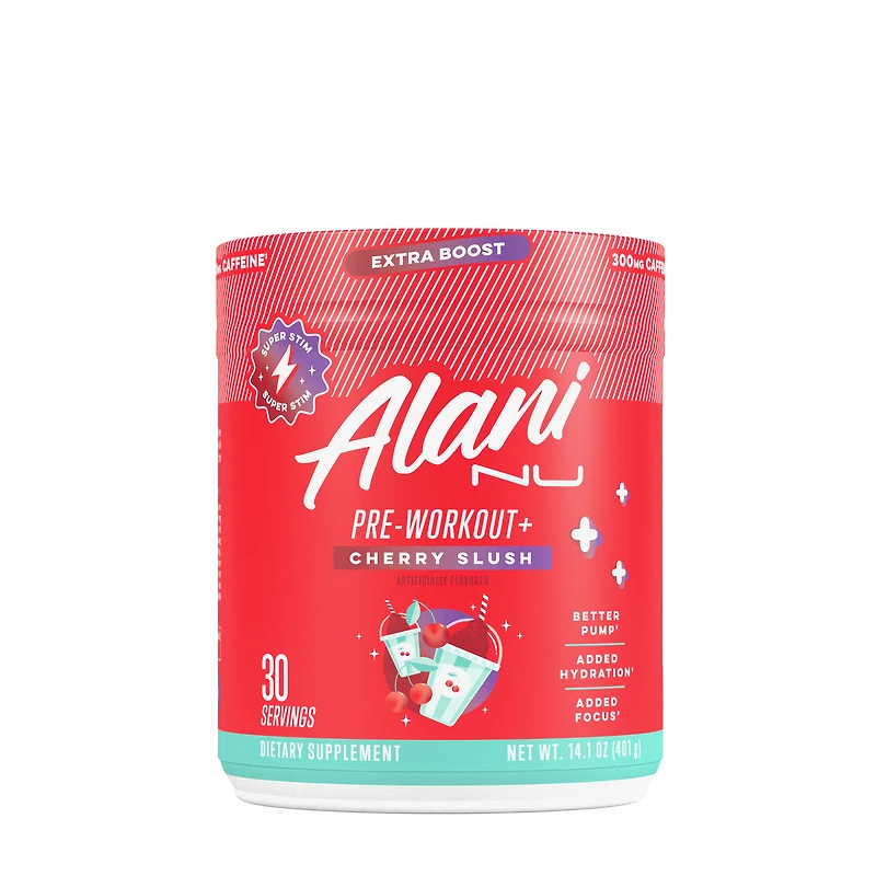 Alani Nu Pre-Workout+ Vegan - Cherry Slush (30 Servings)