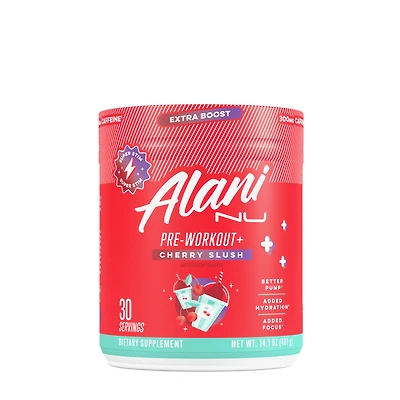 Alani Nu Pre-Workout+ Vegan - Cherry Slush (30 Servings)